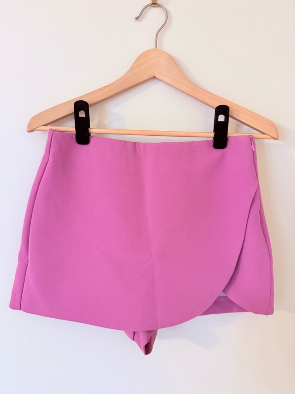 ZARA • Women’s Mauve Pink Wrap-Front Skort